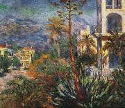 Claude Monet Village with Mountains and Agave Plant France oil painting reproduction